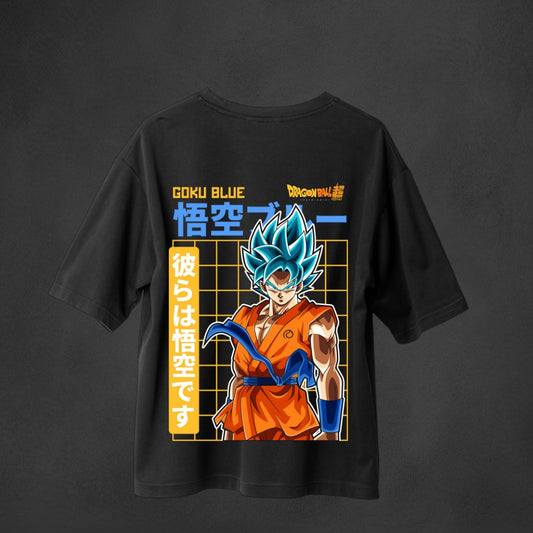 Goku Blue Oversized Tshirt