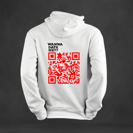 Wanna Date Me QR Customize Hoodie